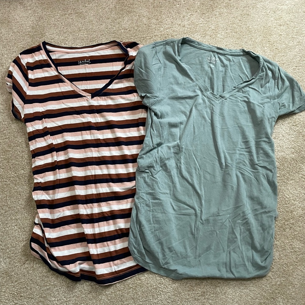 2 maternity shirts